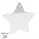 100mm+Star+-+2mm+Thick+Clear+Acrylic+Engraving+Blank